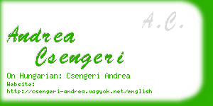 andrea csengeri business card